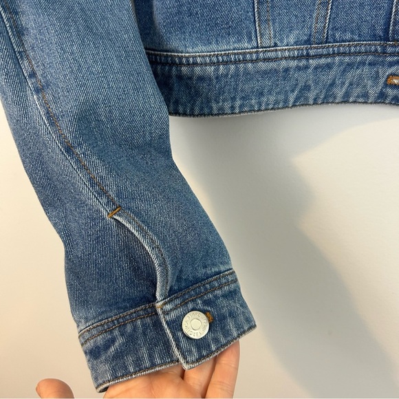 Veronica Beard Keaton Blue Denim Cropped Jacket Size Large - Picture 9 of 15